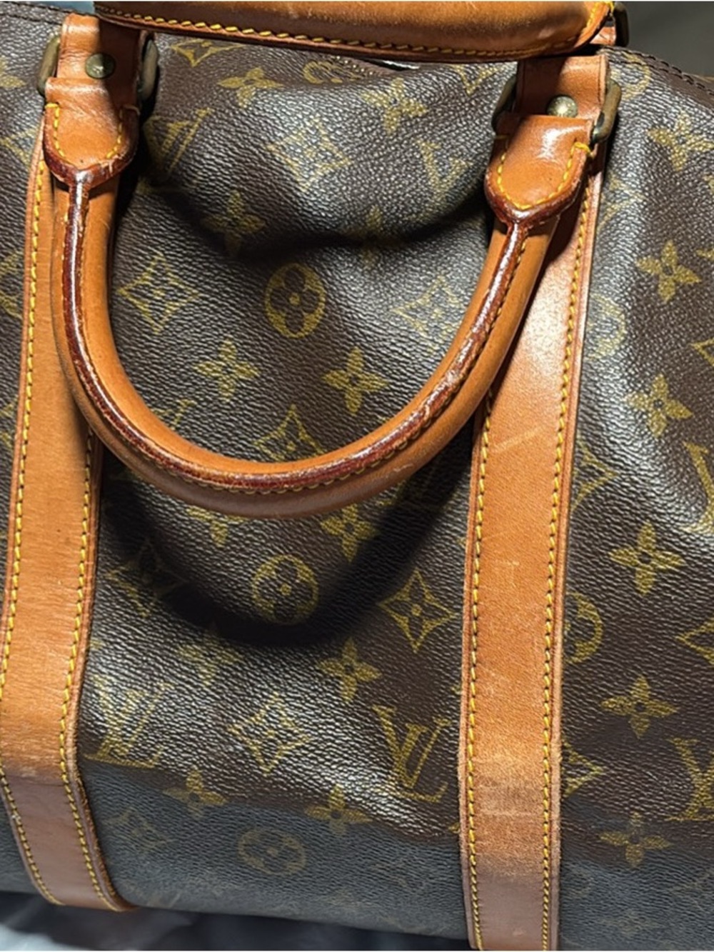 Louis Vuitton Monogram Canvas Duffel in Brown and Tan